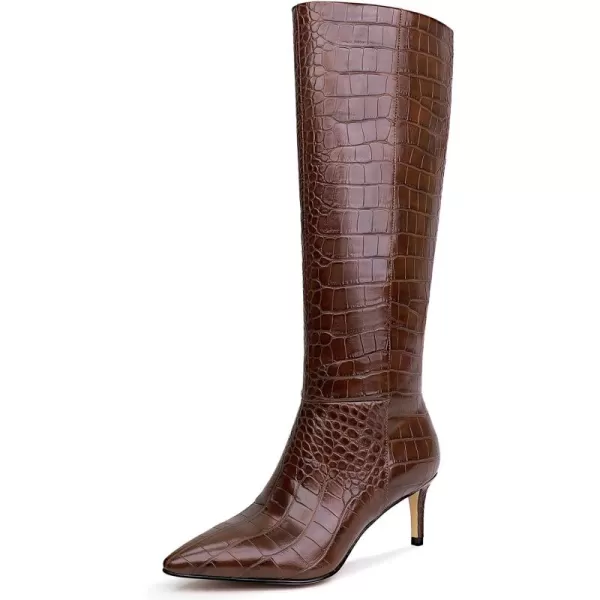 wetkiss Knee High Boots for Women, with Stiletto Heel and Pointed Toe Design, Classic and Sexy