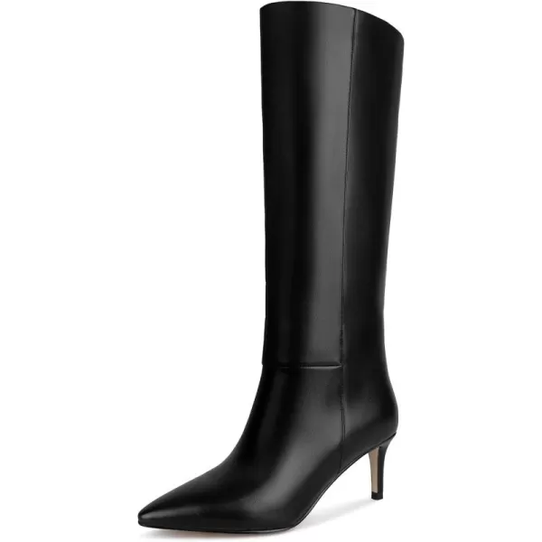 wetkiss Knee High Boots for Women, with Stiletto Heel and Pointed Toe Design, Classic and Sexy