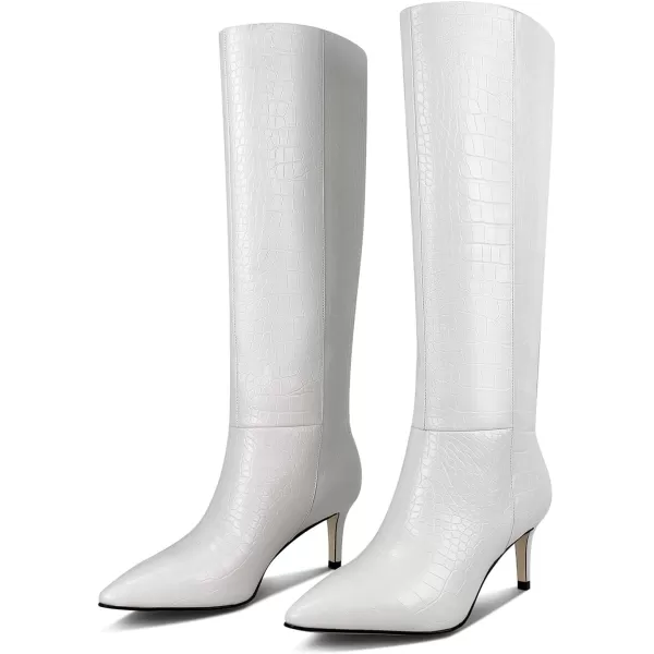 wetkiss Knee High Boots for Women, with Stiletto Heel and Pointed Toe Design, Classic and Sexy