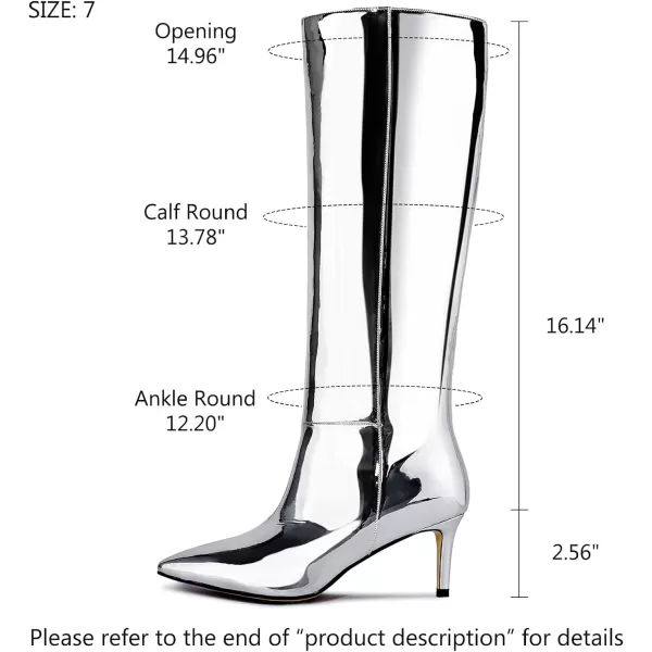 wetkiss Knee High Boots for Women, with Stiletto Heel and Pointed Toe Design, Classic and Sexy