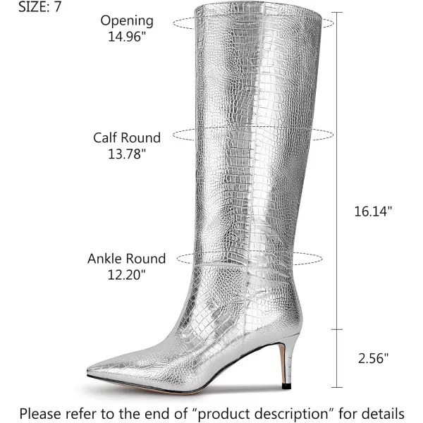 wetkiss Knee High Boots for Women, with Stiletto Heel and Pointed Toe Design, Classic and Sexy