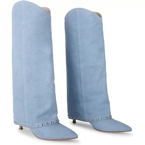 wetkiss Knee High Boots for Women, with Stiletto Heel and Pointed Toe Design, Classic and Sexy