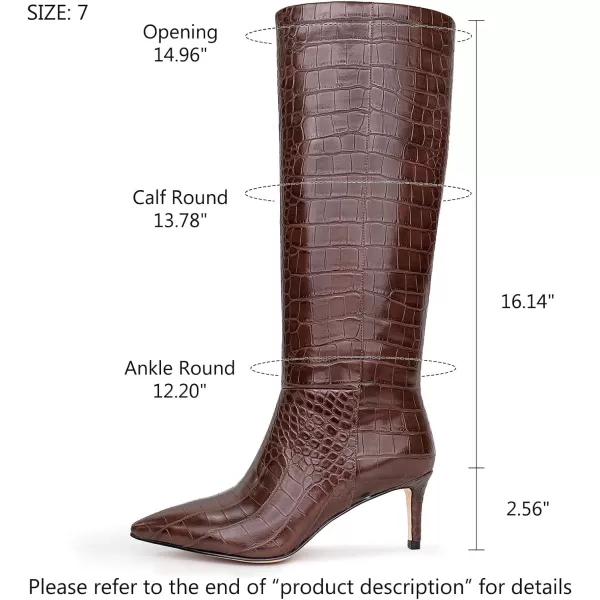 wetkiss Knee High Boots for Women, with Stiletto Heel and Pointed Toe Design, Classic and Sexy