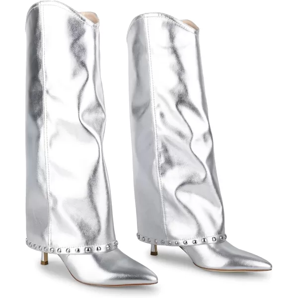 wetkiss Knee High Boots for Women, with Stiletto Heel and Pointed Toe Design, Classic and Sexy