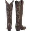 imagewetkiss Cowboy Boots for Women Embroidered Knee High Cowgirl Boots Womens Retro Western Boots Pull on Tall Boots with Chunky Heel Pointed ToeBrown