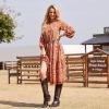 imagewetkiss Cowboy Boots for Women Knee High Cowgirl Boots Retro Embroidered Chunky Heels Pointed Toe Western Long Tall Boot Pull OnDarkbrown