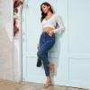 imagewetkiss Strappy Heels Women Stiletto High Heeled Sandals Adjustable Ankle Strap Square Open Toe For Homecoming Party Dress WeddingNude