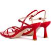 imagewetkiss Strappy Kitten Heels For Women Low Heel Comfy Sandals Adjustable Ankle Strap Round Open Toe For Homecoming Party Dress Wedding Gold Black White Red Silver AvailableRed