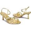 imagewetkiss Strappy Kitten Heels For Women Low Heel Comfy Sandals Adjustable Ankle Strap Round Open Toe For Homecoming Party Dress Wedding Gold Black White Red Silver AvailableGold