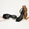 imagewetkiss Kitten Heels Women Heels Sandals Low Heels Cute Heels Strappy Heels Square Toe Heels Black Nude GoldBlack