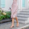 imagewetkiss Kitten Heels Women Heels Sandals Low Heels Cute Heels Strappy Heels Square Toe Heels Black Nude GoldNude