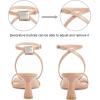 imagewetkiss Kitten Heels Women Heels Sandals Low Heels Cute Heels Strappy Heels Square Toe Heels Black Nude GoldNude