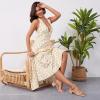 imagewetkiss Kitten Heels Women Heels Sandals Low Heels Cute Heels Strappy Heels Square Toe Heels Black Nude GoldWoven Nude
