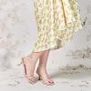 imagewetkiss Kitten Heels for Women Heels Sandals Low Heels Cute Strappy Heels Square Toe Comfortable HeelsBeige