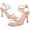imagewetkiss Strappy Heels for Women Stiletto High Heeled Sandals Adjustable Ankle Strap Square Open Toe for Homecoming Party Dress Wedding DailyNude