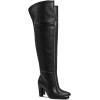 imagewetkiss Thigh High Boots for Women Over the Knee Boots with Chunky Heel Side Zipper Wide Calf Design Stylish and ComfyBlack Matte
