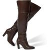 imagewetkiss Thigh High Boots for Women Over the Knee Boots with Chunky Heel Side Zipper Wide Calf Design Stylish and ComfyChocolate Brown