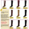 imagewetkiss Knee High Boots for Women with Kitten Heel and Pointed Toe Design Classic and SexyCcrocodile Blackrandom