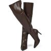 imagewetkiss Thigh High Boots for Women Over the Knee Boots with Chunky Heel Side Zipper Wide Calf Design Stylish and ComfyChocolate Brownstiletto Heel