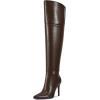 imagewetkiss Thigh High Boots for Women Over the Knee Boots with Chunky Heel Side Zipper Wide Calf Design Stylish and ComfyChocolate Brownstiletto Heel