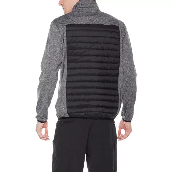 Men's Insulated Hybrid Hiking Jacket, Lightweight Thermal Running Jacket Quilted Outerwear Jacket
