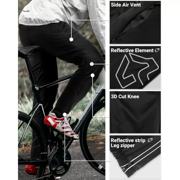 Outdoor Ventures Cycling Pants for Men, Windproof Mountain Bike Pants Waterproof Athletic Sweatpants for Biking Running