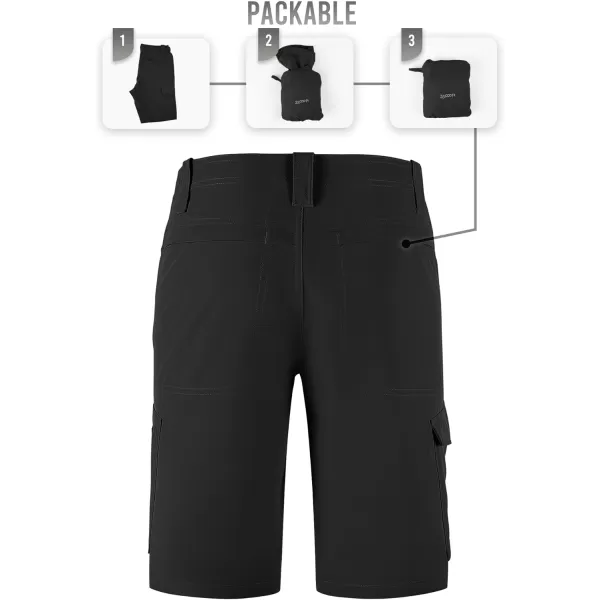 Outdoor Ventures Men's 10" Hiking Shorts Water-resistants Quick Dry Outdoor Golf Shorts
