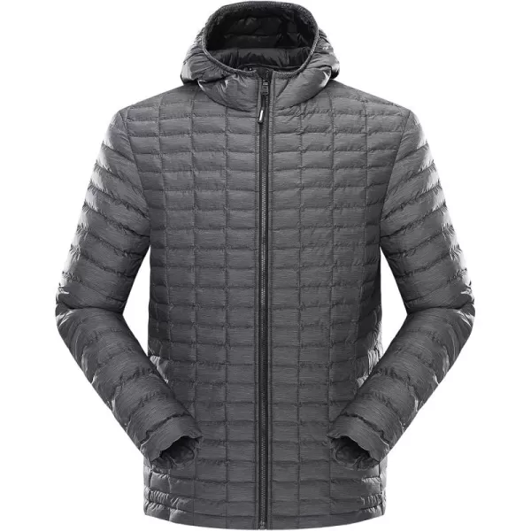 Outdoor Ventures Men's Arctic Full Zip Jacket New Technology Warm Winter Jacket,Dark Grey Marl,US XS /Tag size S