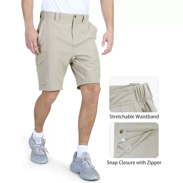 Outdoor Ventures Men's Convertible Pants, Quick Dry Hiking Zip-Off Pants, Stretch Lightweight Cargo Pants