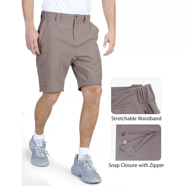 Outdoor Ventures Men's Convertible Pants, Quick Dry Hiking Zip-Off Pants, Stretch Lightweight Cargo Pants
