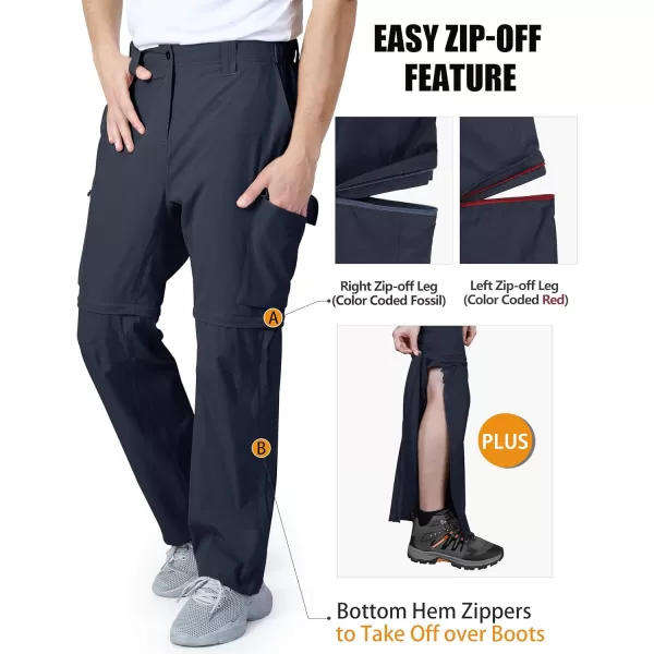 Outdoor Ventures Men's Convertible Pants, Quick Dry Hiking Zip-Off Pants, Stretch Lightweight Cargo Pants