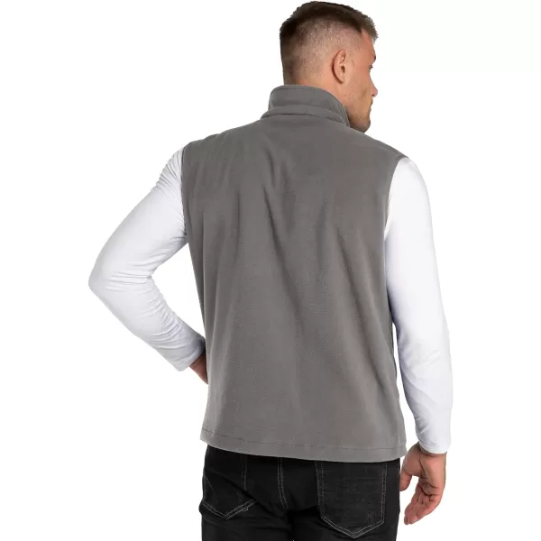 Outdoor Ventures Men's Full-Zip Polar Fleece Vest Outerwear Lightweight Warm Casual Sleeveless Jacket for Fall &amp; Winter