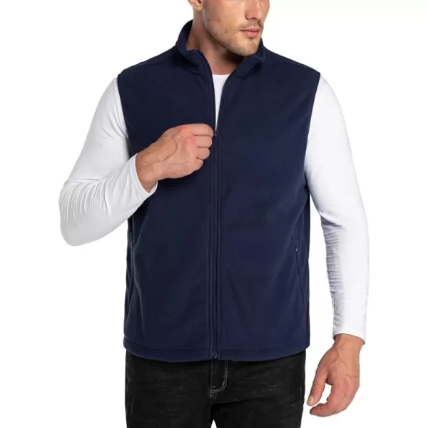 Outdoor Ventures Men's Full-Zip Polar Fleece Vest Outerwear Lightweight Warm Casual Sleeveless Jacket for Fall &amp; Winter