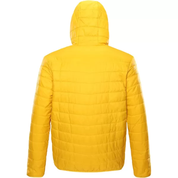 Outdoor Ventures Men's Lightweight Packable Hooded Puffer Jacket Insulated Winter Coat for Snow Ski Traveling)
