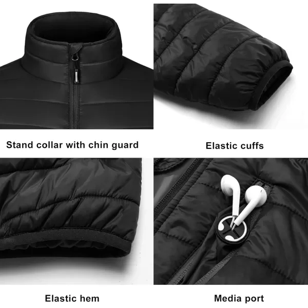 Outdoor Ventures Men's Lightweight Packable Puffer Winter Jacket Insulated Puffy Coat for Snow Ski Hiking Travel)