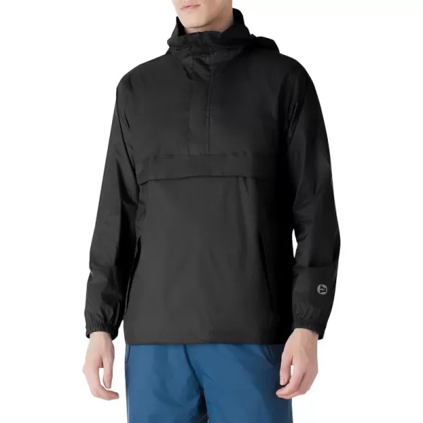 Outdoor Ventures Men's Lightweight Packable Pullover Hooded Rain Jacket Waterproof Windbreaker Raincoat Poncho Cycling Jacket