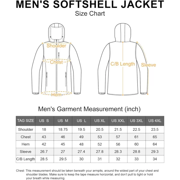 Outdoor Ventures Men's Lightweight Softshell Jacket Fleece Lined Hooded Water Resistant Winter Hiking Windbreaker Jackets