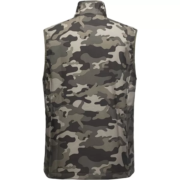 Outdoor Ventures Men's Running Vest Outerwear, Lightweight Windproof Fleece-Lined Softshell Sleeveless Jacket for Golf