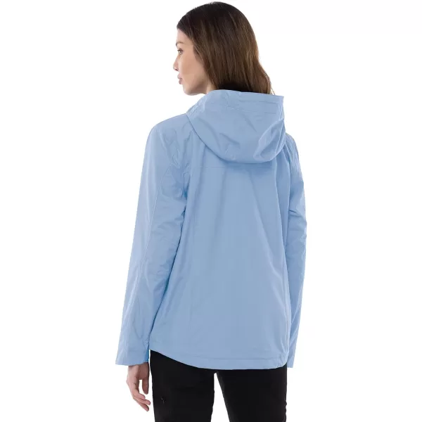 Outdoor Ventures Packable Rain Jacket Women Lightweight Waterproof Raincoat with Hood Cycling Bike Jacket Windbreaker