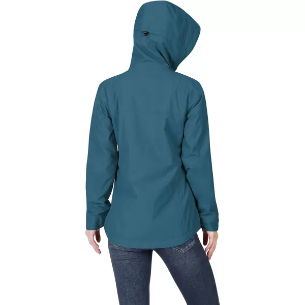 Outdoor Ventures Packable Rain Jacket Women Lightweight Waterproof Raincoat with Hood Cycling Bike Jacket Windbreaker