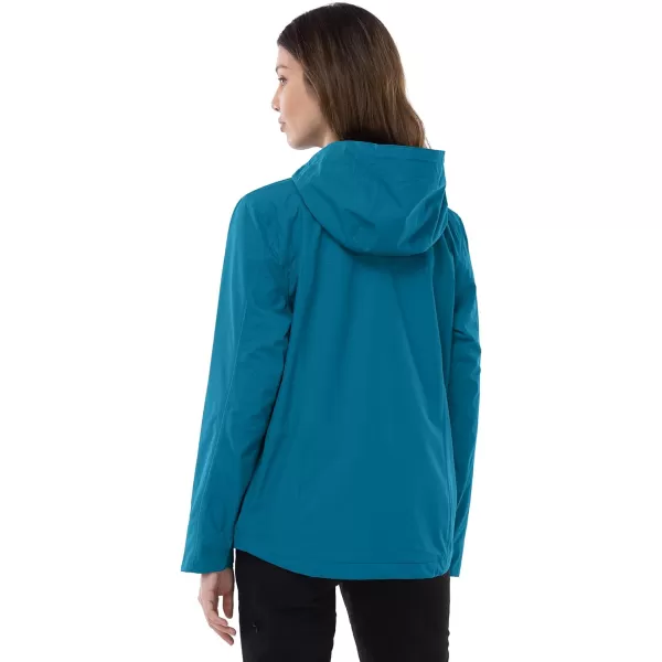 Outdoor Ventures Packable Rain Jacket Women Lightweight Waterproof Raincoat with Hood Cycling Bike Jacket Windbreaker