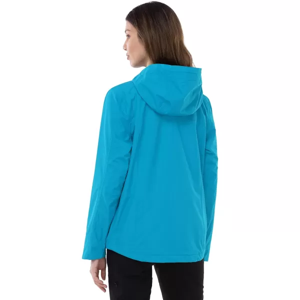 Outdoor Ventures Packable Rain Jacket Women Lightweight Waterproof Raincoat with Hood Cycling Bike Jacket Windbreaker