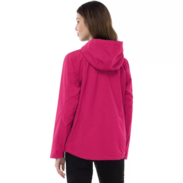 Outdoor Ventures Packable Rain Jacket Women Lightweight Waterproof Raincoat with Hood Cycling Bike Jacket Windbreaker
