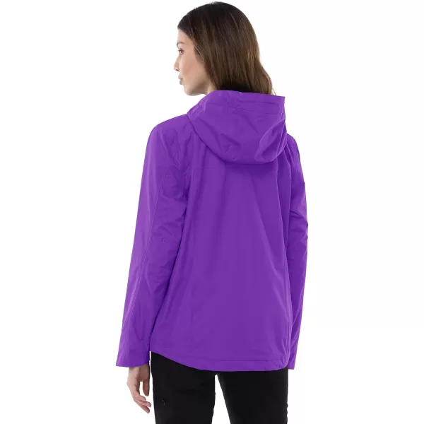 Outdoor Ventures Packable Rain Jacket Women Lightweight Waterproof Raincoat with Hood Cycling Bike Jacket Windbreaker