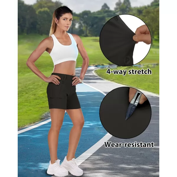 Outdoor Ventures Women's 5" Hiking Shorts Stretch Lightweight Golf Shorts
