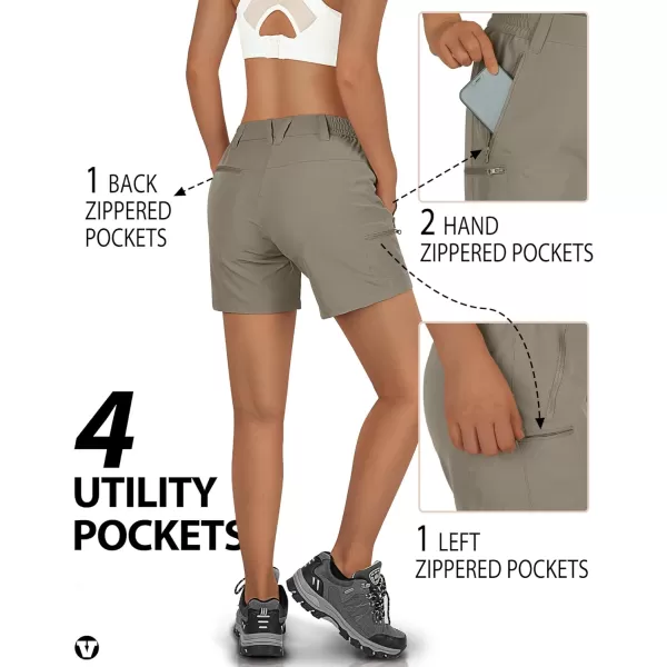 Outdoor Ventures Women's 5" Hiking Shorts Stretch Lightweight Golf Shorts