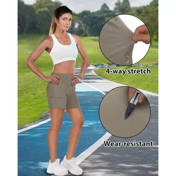Outdoor Ventures Women's 5" Hiking Shorts Stretch Lightweight Golf Shorts