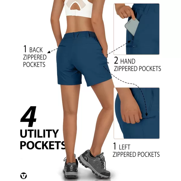 Outdoor Ventures Women's 5" Hiking Shorts Stretch Lightweight Golf Shorts
