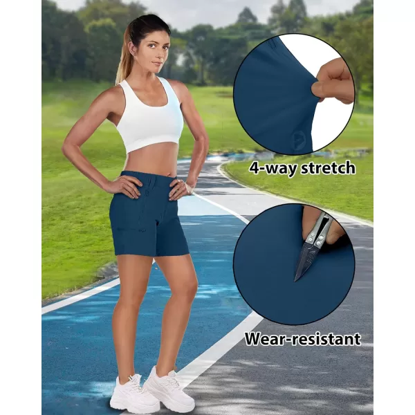 Outdoor Ventures Women's 5" Hiking Shorts Stretch Lightweight Golf Shorts