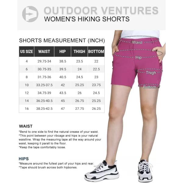 Outdoor Ventures Women's 5" Hiking Shorts Stretch Lightweight Golf Shorts